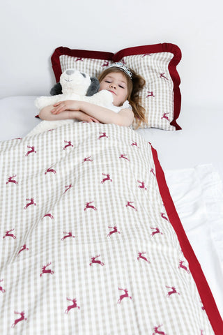 Kinderbettwäsche Set Rudolf – 100% Baumwolle | Seidig glänzend | Pflegeleicht