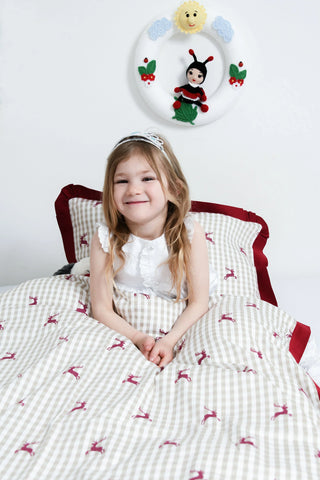 Kinderbettwäsche Set Rudolf – 100% Baumwolle | Seidig glänzend | Pflegeleicht