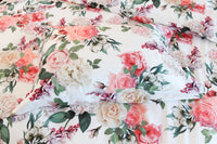 Duvet Cover Set Lilac & Rose – 100% Mercerized Cotton, Swiss Satin 300 TC, Easy Care — Ansicht 5