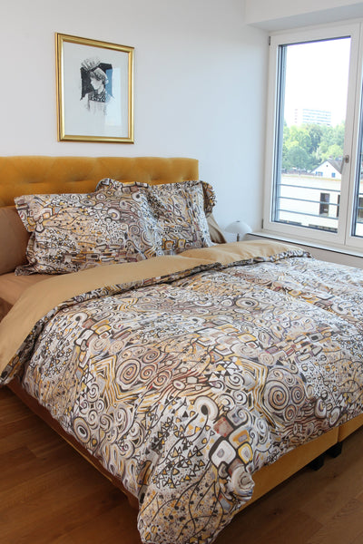 Gustav Duvet Cover Set – 100% Cotton, Sateen 300 TC, Easy Iron