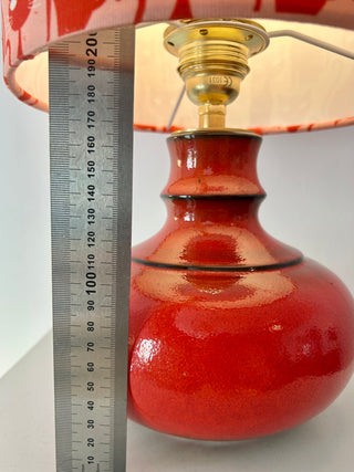 70er Jahre MCM Akzentlampe aus Jasba Vase