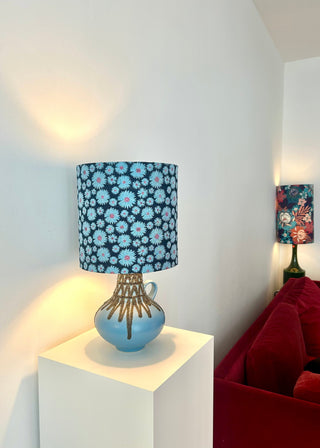 seltene Fohr Tischlampe aus original Fat Lava Vase - 70er Jahre West Germany 
