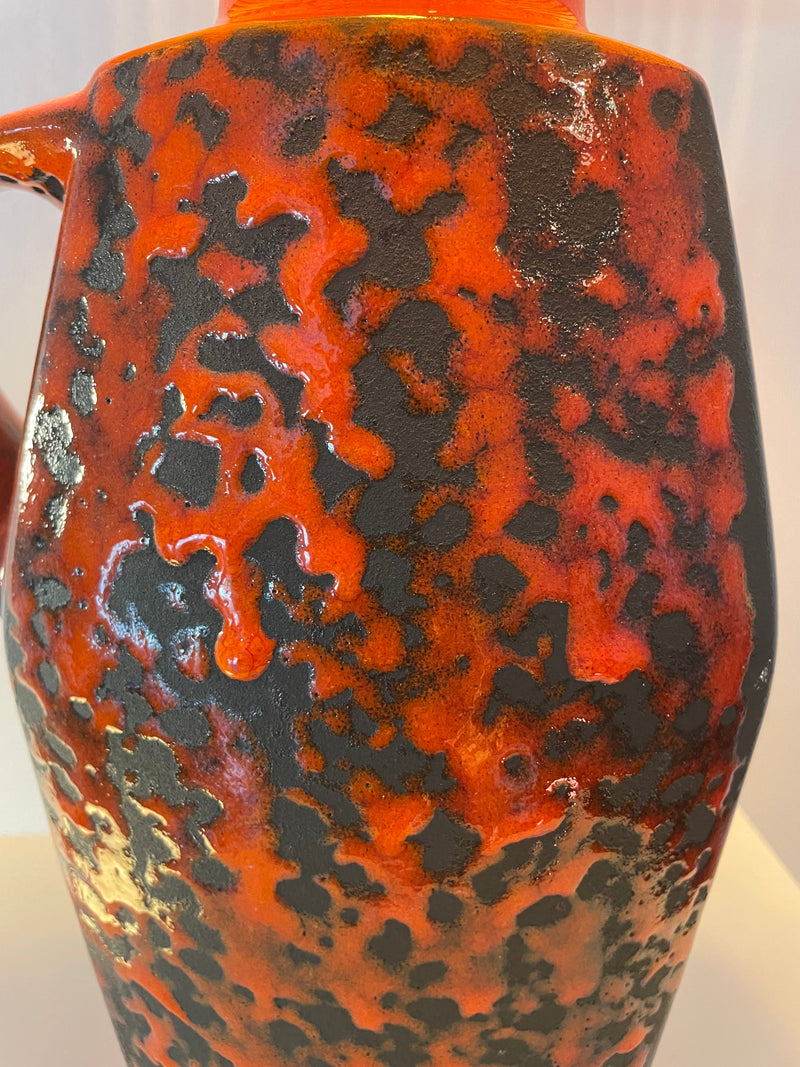 Fat Lava 70er Jahre Tischlampe von S.P. Gerz - mit Pop Weave Schirm — Ansicht 7