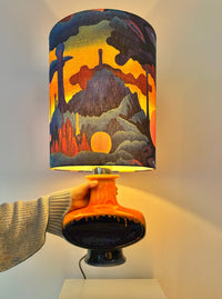 Pop Art Lampe PAN Keramik Space Age Schirm Cari Zalloni Goebel — Ansicht 10