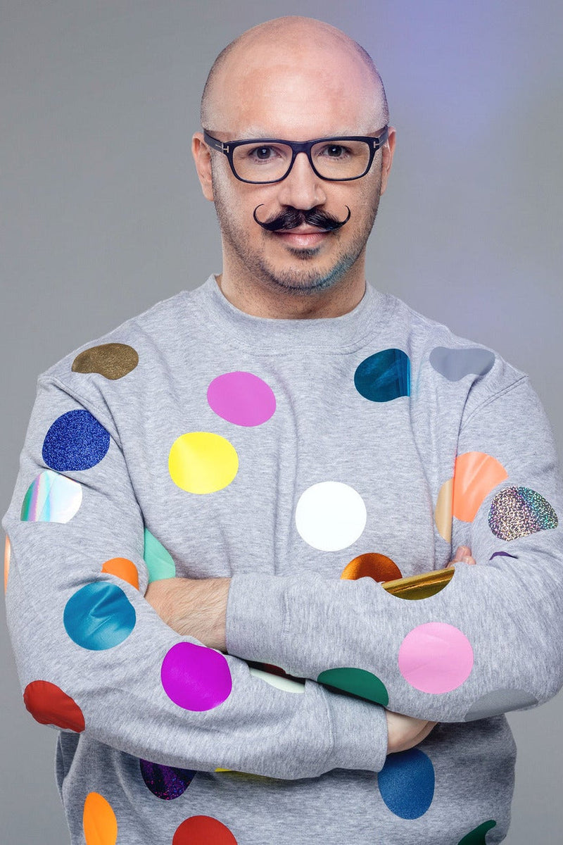 Balls Sweater Multicolor Dots Unisex Allover Print — Ansicht 1