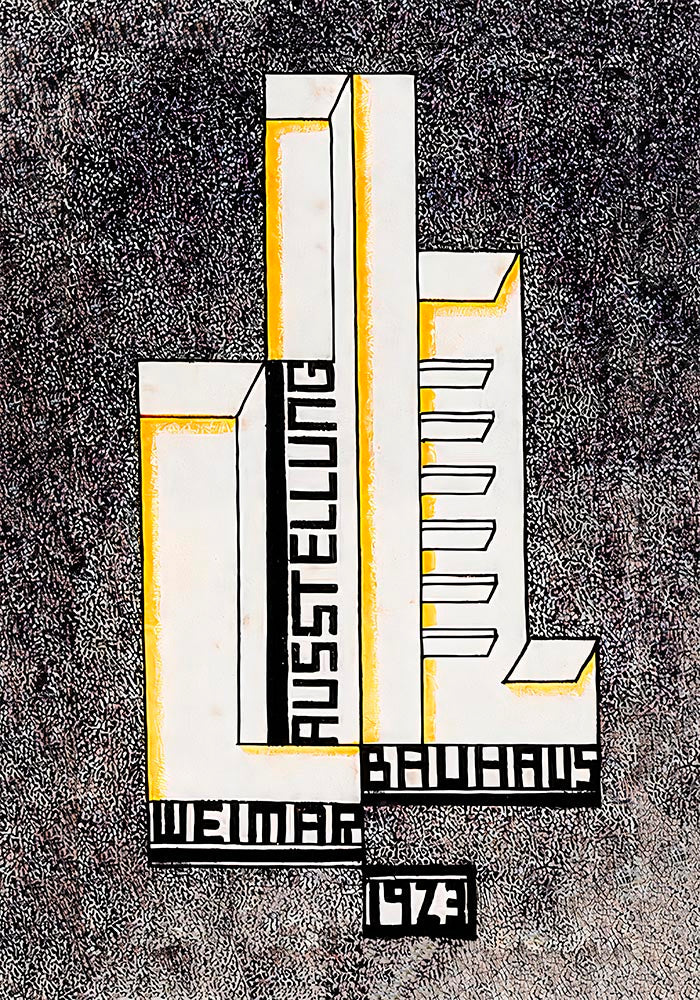 Bauhaus Exhibition Weimar 1923 Poster Farkas Molnar – Fine Art Print UV-resistant — Ansicht 4