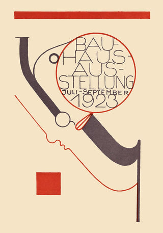 Bauhaus Exhibition Poster by Oskar Schlemmer 1922-1923 – Fine Art Paper | Canvas | UV‑archivfest