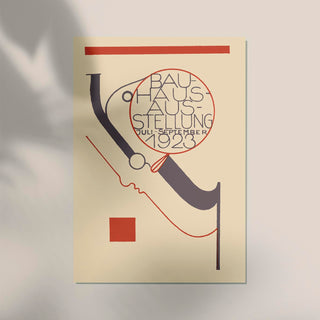 Bauhaus Exhibition Poster by Oskar Schlemmer 1922-1923 – Fine Art Paper | Canvas | UV‑archivfest