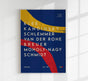 Bauhaus Grand Master Collection in Blue Poster – Fine Art Paper or Canvas, UV Archival