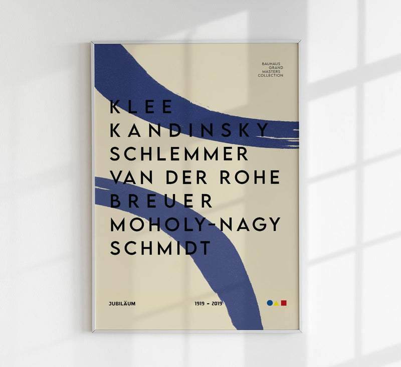 Bauhaus Grand Master Collection Poster – Fine Art Paper & Canvas UV-archival — Patroa Studio