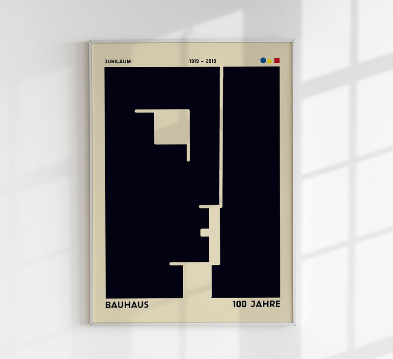 Bauhaus Anniversary Poster – Fine Art Paper & Canvas UV archival — Patroa Studio