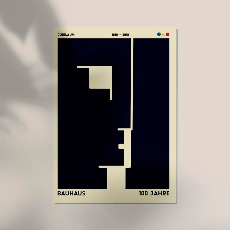 Bauhaus Anniversary Poster – Fine Art Paper & Canvas UV archival — Ansicht 3
