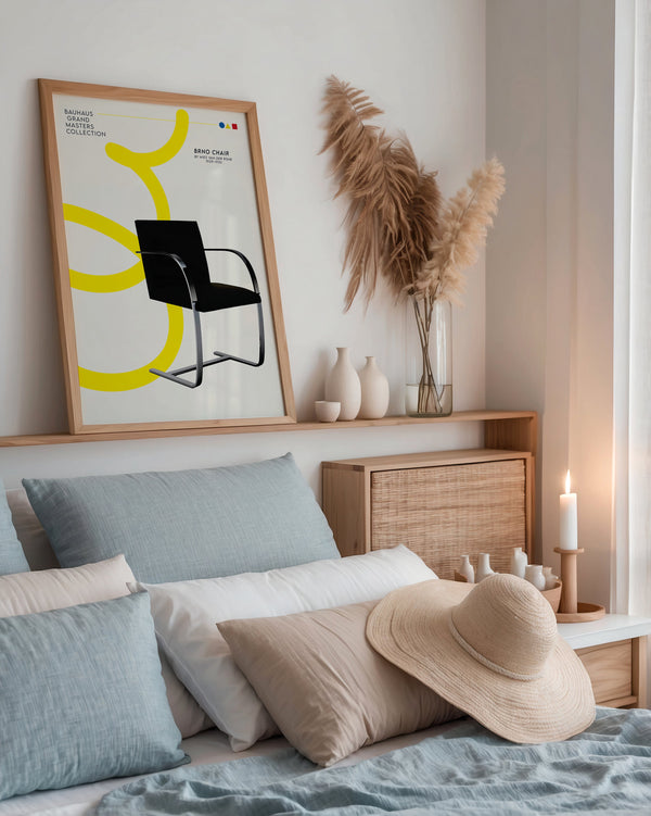 BRNO Chair Poster Fine Art – Bauhaus Design Icon, 6 Sizes