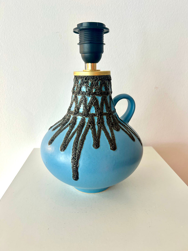 Seltene Fohr Vasenlampe – West German Pottery Fat Lava — Ansicht 7
