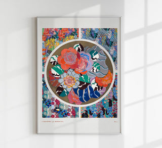 Flower art deco pattern no. 11 by Édouard Bénédictus – Art Print