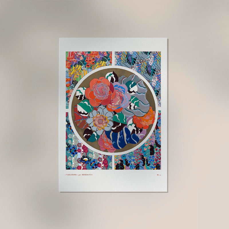 Flower art deco pattern n. 11 by Édouard Bénédictus – Kunstdruck — Ansicht 2