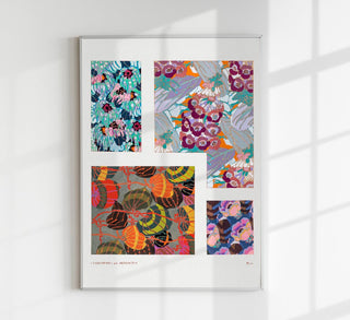 Colorful vintage art deco pattern no. 10 – Édouard Bénédictus Art Print