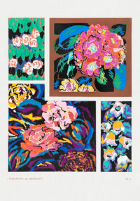Flower Vintage Art Deco Pattern Nr. 3 Édouard Bénédictus – Kunstdruck — Ansicht 3