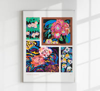 Flower Vintage Art Deco Pattern Nr. 3 Édouard Bénédictus – Kunstdruck — Ansicht 1