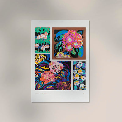 Flower Vintage Art Deco Pattern Nr. 3 Édouard Bénédictus – Kunstdruck