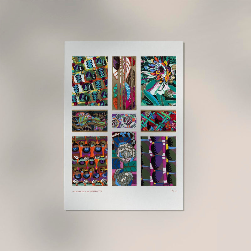 Vintage Art Deco Pattern N. XX by Édouard Bénédictus – Kunstdruck — Ansicht 2