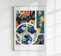 Vintage Blumenmuster Art-Deco Poster n. 2 von Édouard Bénédictus