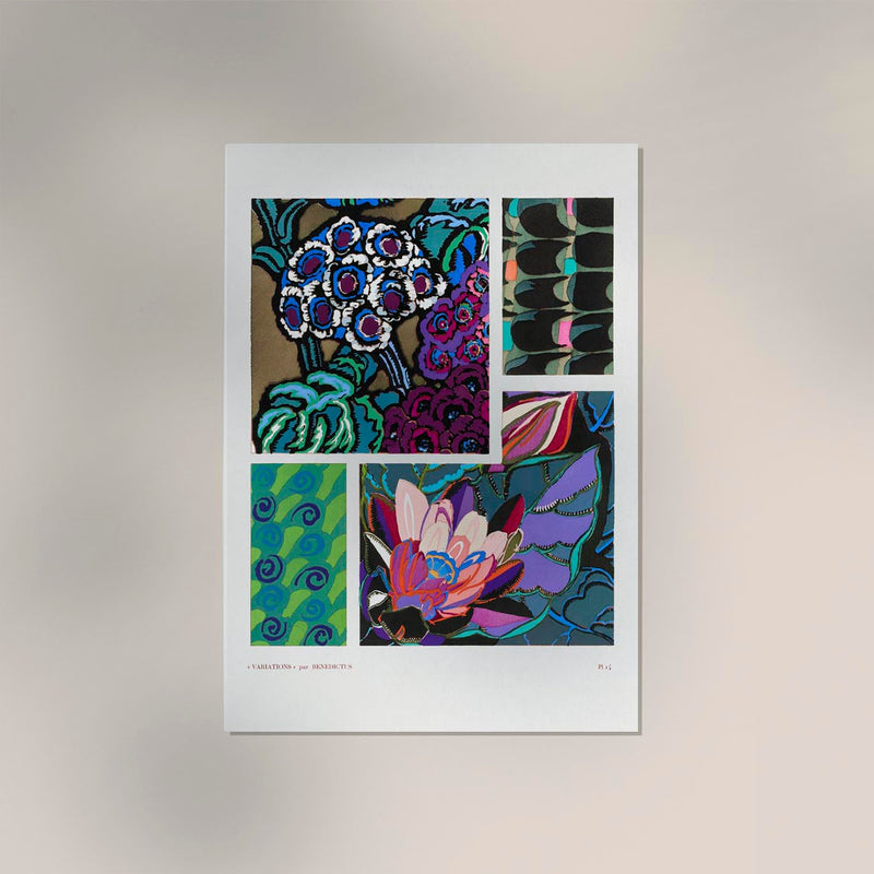 Vintage floral motifs n. 12 – Kunstdruck von Édouard Bénédictus — Ansicht 2