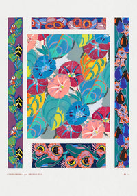 Vintage floral motifs no. 15 by Édouard Bénédictus – Art Print — Ansicht 3