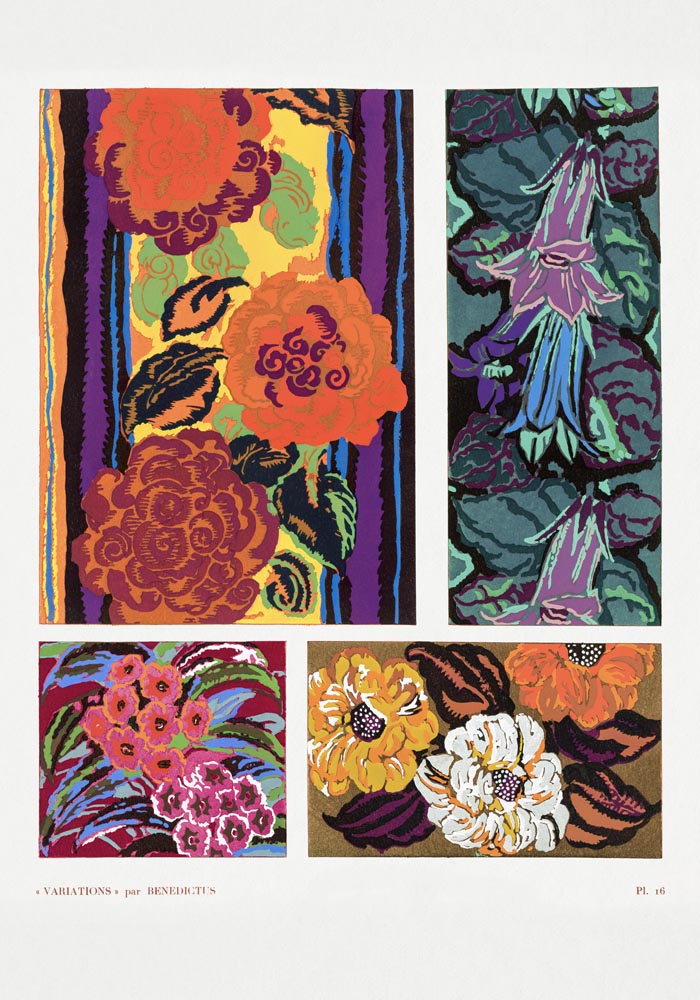Vintage floral motifs n. 16 – Kunstdruck von Édouard Bénédictus — Ansicht 3