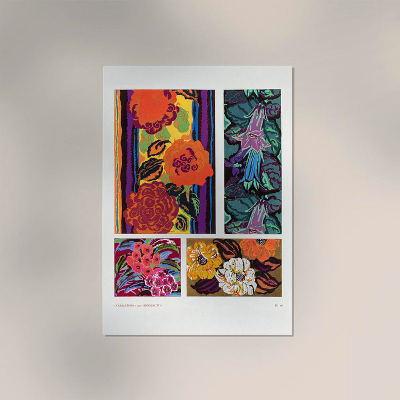 Vintage floral motifs n. 16 – Kunstdruck von Édouard Bénédictus — Ansicht 2