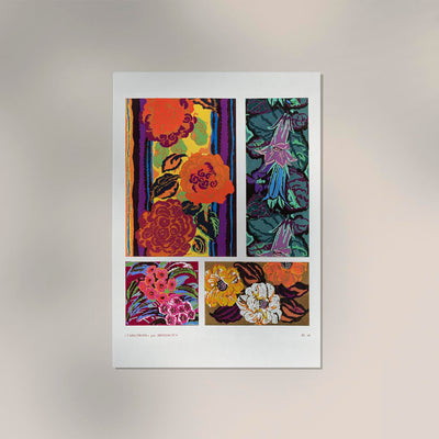 Vintage floral motifs n. 16 – Kunstdruck von Édouard Bénédictus