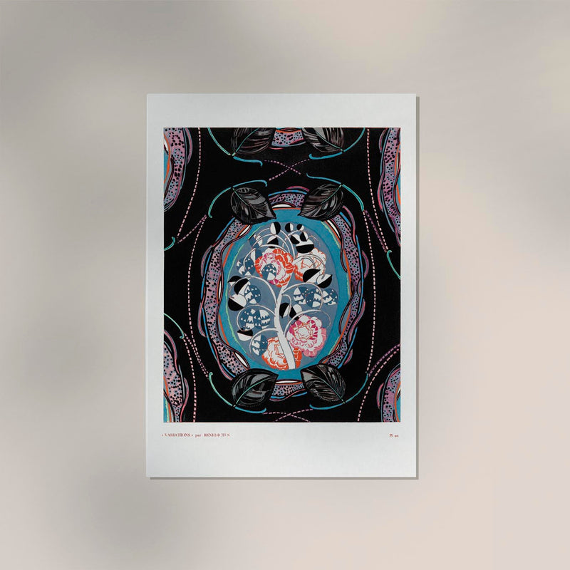 Vintage floral motifs n. 20 – Kunstdruck von Édouard Bénédictus — Ansicht 2