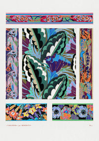 Vintage geometric floral motifs n. 4 by Édouard Bénédictus – Kunstdruck — Ansicht 3