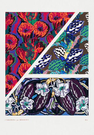 Vintage geometric floral motifs n. 6 by Édouard Bénédictus