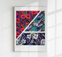 Vintage geometric floral motifs n. 6 by Édouard Bénédictus – Kunstdruck