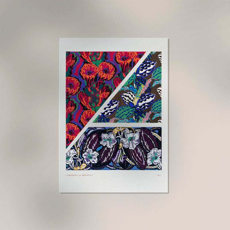 Vintage geometric floral motifs n. 6 by Édouard Bénédictus – Kunstdruck — Ansicht 2
