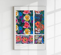 Vintage geometric floral motifs n. 8 by Édouard Bénédictus – Kunstdruck — Ansicht 1