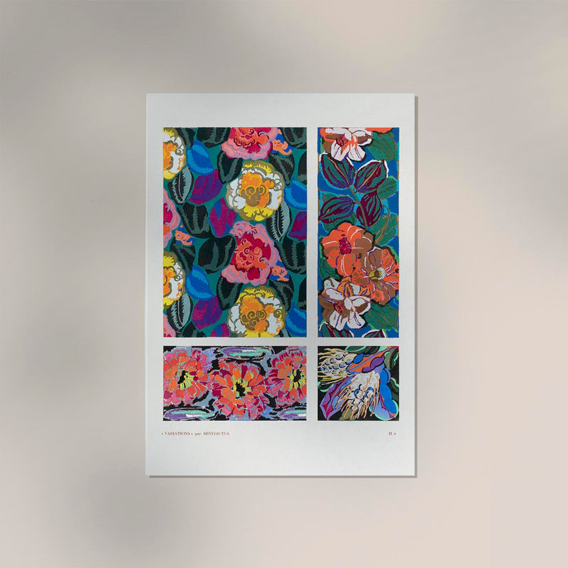Vintage geometric floral motifs n. 8 by Édouard Bénédictus – Kunstdruck — Ansicht 2