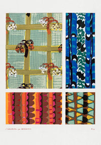Vintage geometric motifs n. 19 by Édouard Bénédictus – Kunstdruck Blau Rot Gelb — Ansicht 3