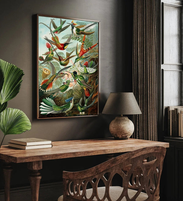 Birds of Paradise by Ernst Haeckel Poster – Naturwissenschaft trifft Ästhetik, handgefertigt Berlin