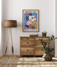 Berlin Plants and Flowers Colorful Graphic Art Poster – Fine Art Paper | Canvas | UV-Archival — Ansicht 2