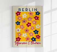 Berlin Plants and Flowers Daisy Art Poster – Fine Art Print Botanisch Modern — Ansicht 1