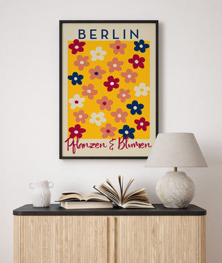 Berlin Plants and Flowers Daisy Art Poster – Fine Art Print | Botanisch | Modern