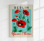 Berlin Plants and Flowers Red Poppy Art Poster – Fine Art Print Botanical Modern