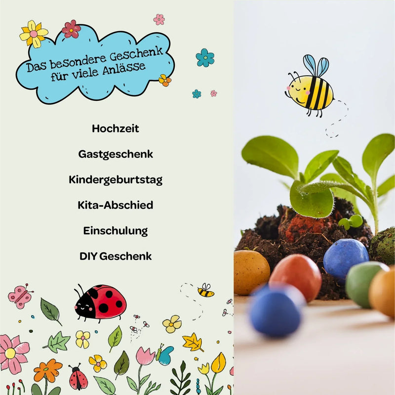 100 loose flower marbles, colorful mix – unpackaged creative design — Ansicht 6