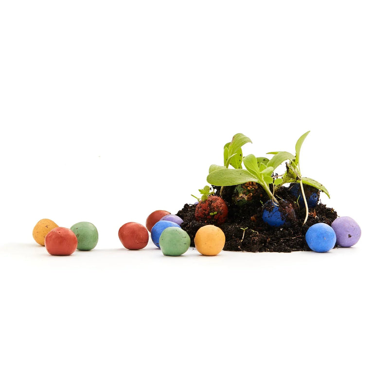 100 loose flower marbles, colorful mix – unpackaged creative design — Ansicht 8