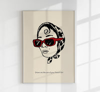 Drawn me like one of your French girls Art Poster – Patroa Studio — Ansicht 1