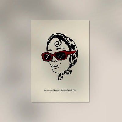 Drawn me like one of your French girls Art Poster – Patroa Studio