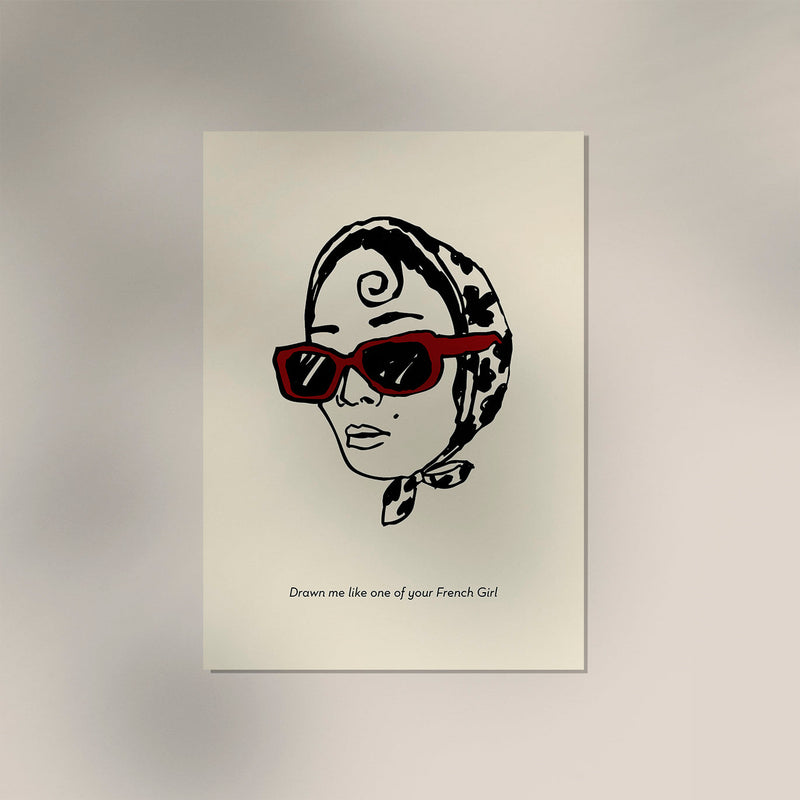 Drawn me like one of your French girls Art Poster – Patroa Studio — Ansicht 3