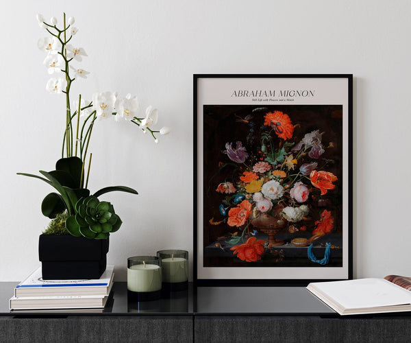 Flowers by Abraham Mignon Poster – Kunstdruck Botanie